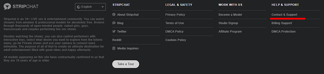 StripChat Contact Support